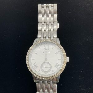 GUESS STAINLESS STEEL LINK WATCH
